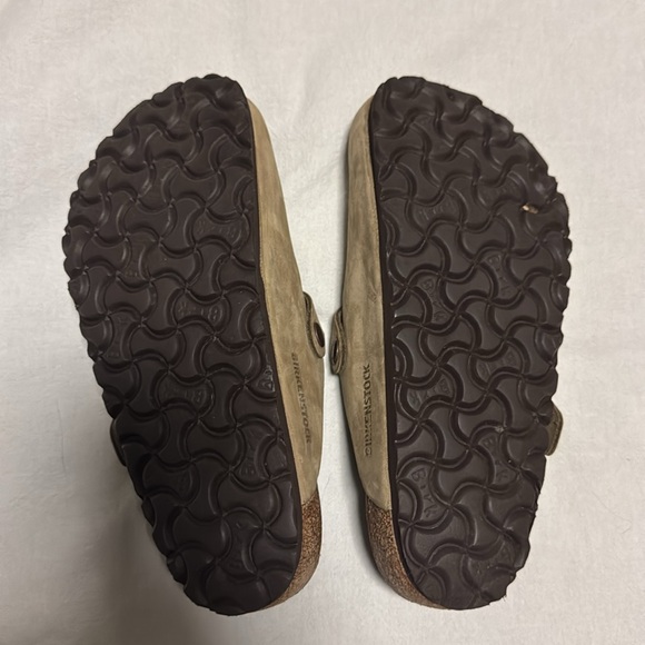 Birkenstock Brown Suede Slip-On Clogs - Picture 5 of 6